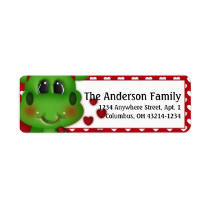 Dragon Love Valentine's Day Address Labels d3