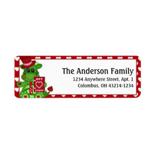 Dragon Love Valentine's Day Address Labels d6