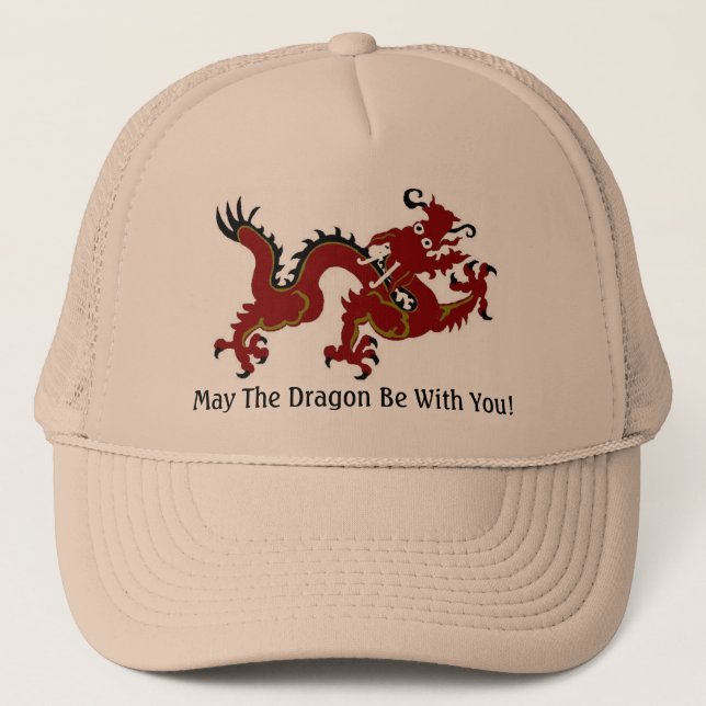 Dragon Luck Mall Trucker Hat (Front)