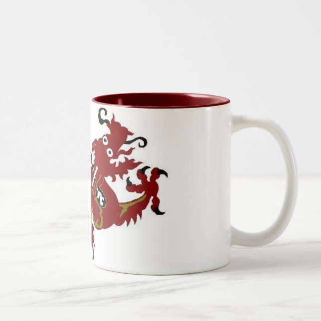 Dragon Luck Mall Two-Tone Coffee Mug (Right)