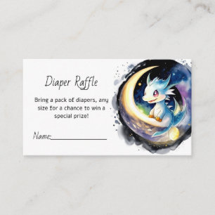 Dragon Magic Baby Shower Diaper Raffle Enclosure Card