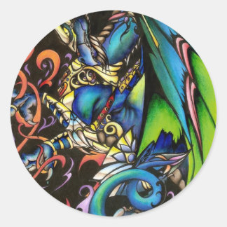 Dragon Magic Classic Round Sticker