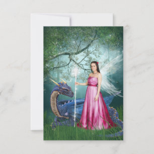 Dragon magic thank you card