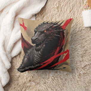 Dragon Majesty  Throw Pillow