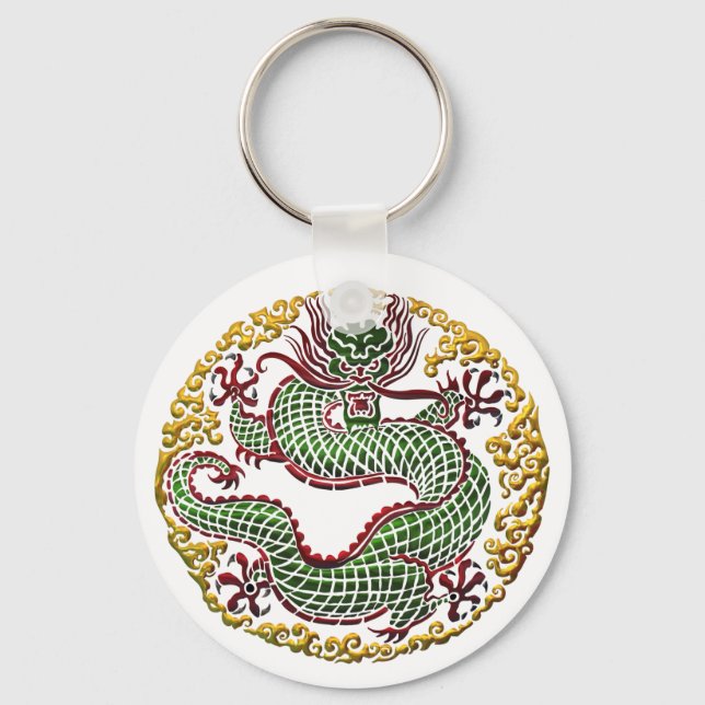 Dragon Medallion Keychain (Front)