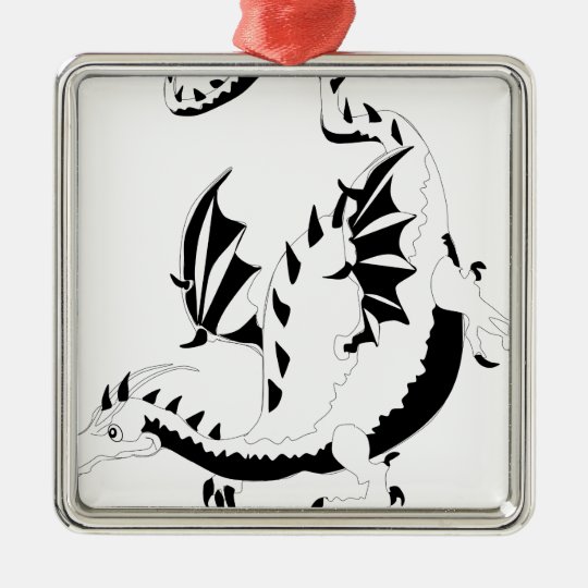 dragon metal ornament