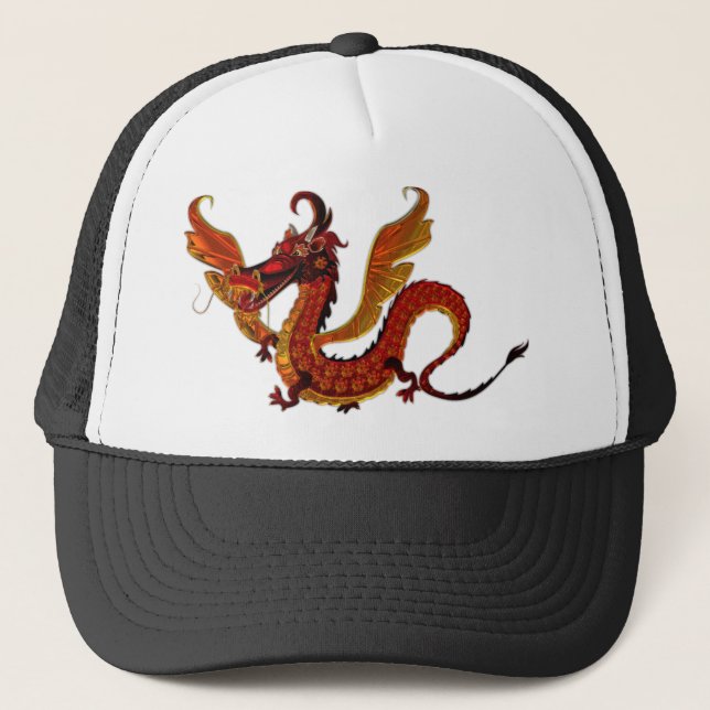 Dragon Metallizer Art Glass Factory Trucker Hat (Front)