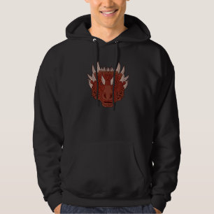 Dragon Monster Graphic Animal Print Gothic Kite Mo Hoodie