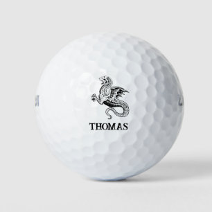 Dragon monster midieval vintage power     golf balls