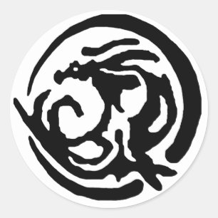 Dragon Moon Draconyz Classic Round Sticker