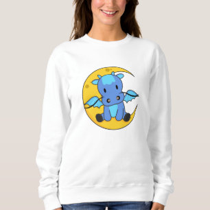 Dragon Moon Good Night Dragon Fantasy Sweatshirt