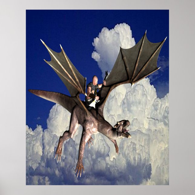 Dragon music in the Clouds Poster (Front)