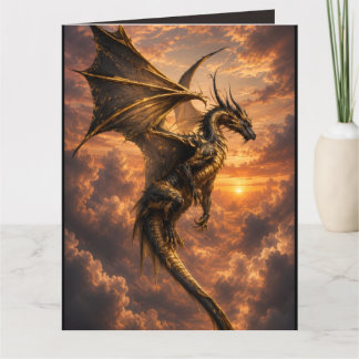 Dragon Mystique Carte postale de la lune antique