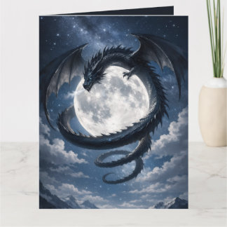 Dragon Mystique Carte postale de la lune antique