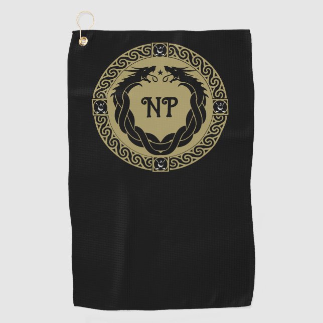Dragon Mythical Creature Golf Towel (Front)