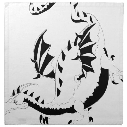 dragon napkin