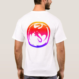 Dragon Néon hommes T-shirt blanc dos