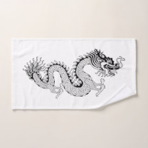 Dragon noir et blanc