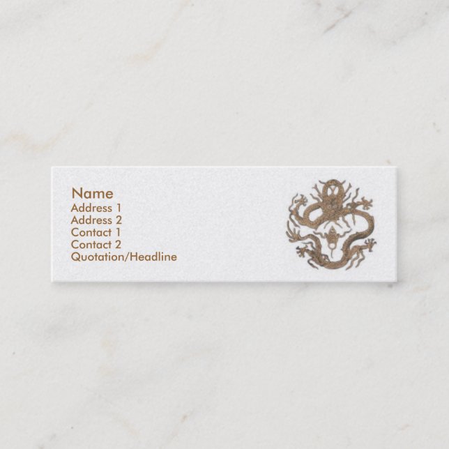 Dragon Of Beijing Business Card (Front)