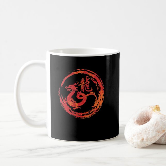 dragon of Chinese zodiac Coffee Mug (With Donut)