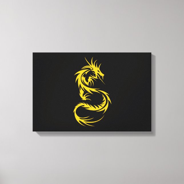 Dragon of Gold Canvas Print (Front)