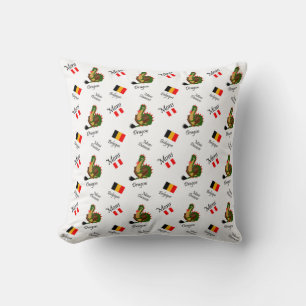 Dragon of the city Mons, Belgium Throw Pillow