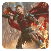 Dragon of the Desert Epic Fantasy Art Sticker