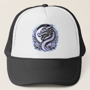 Dragon of Wisdom Blue Trucker Hat