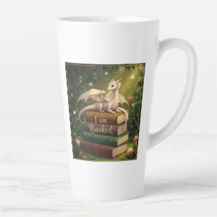 Dragon on books - Latte Mok Mug