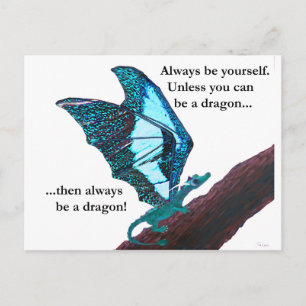 Dragon on Branch Postcard