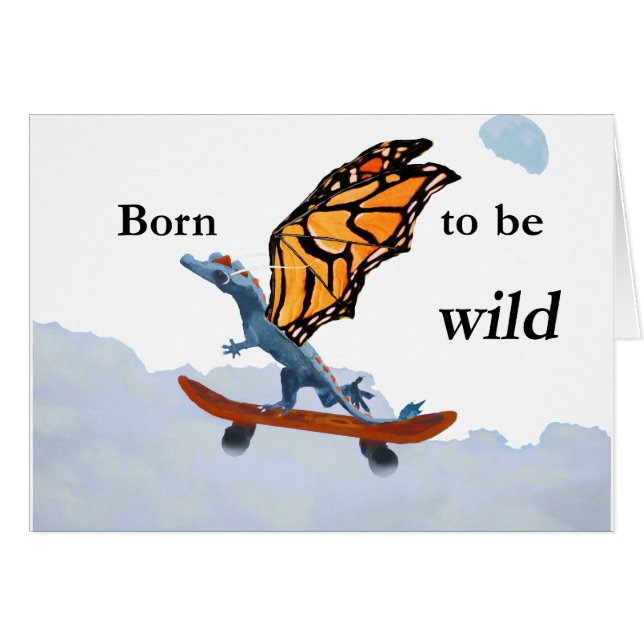 Dragon on Skateboard (Front Horizontal)