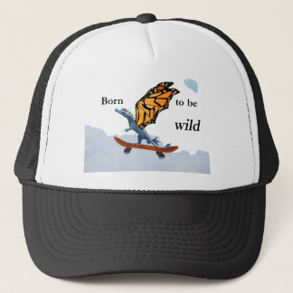 Dragon on Skateboard Trucker Hat