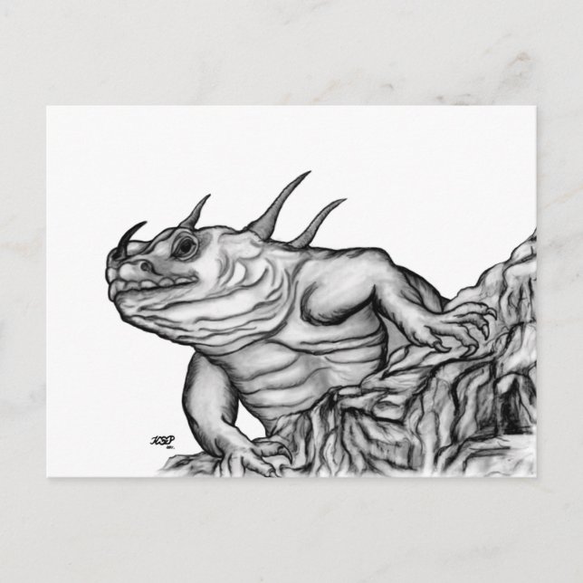 Dragon on the Rock Postcard (Front)