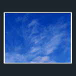 Dragon or Unicorn in the Clouds ~ Poster / Print<br><div class="desc">This is an original and non-altered photo of a cloud form resembling a unicorn or a flying dragon.  I was so lucky to snap it!  Authentic photos. Paranormal.  Spirits ghost in sky reflection.  TURN ANY POSTER INTO A CANVAS. Photographer: Elizabeth Medina</div>