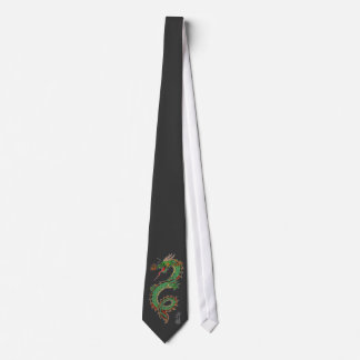 dragon painted tie