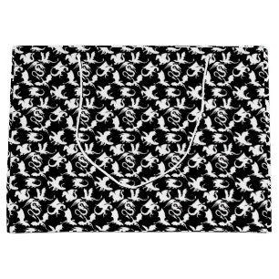 Dragon pattern 01.bx4 Black BG Large Gift Bag