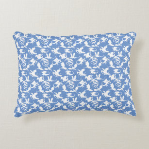 Dragon pattern 01.bx4 Blue BG Accent Pillow