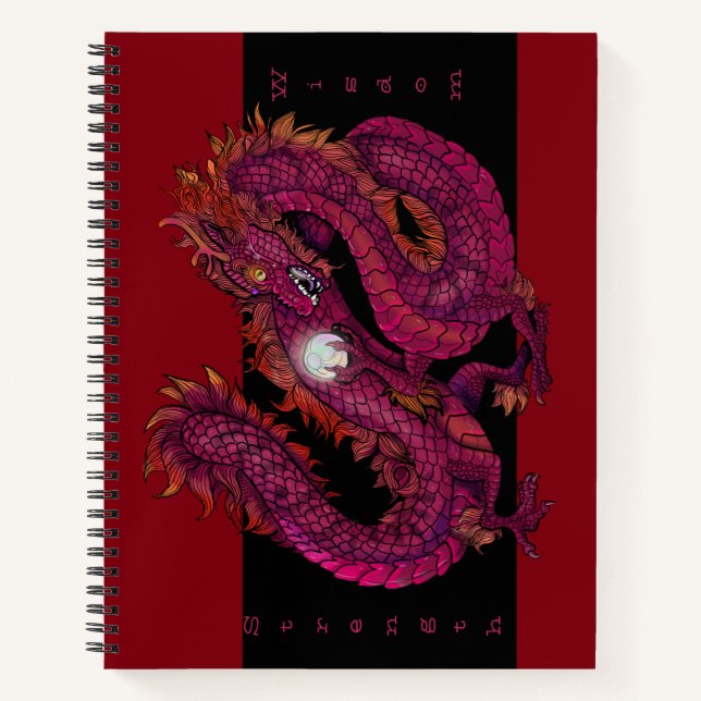 Dragon Pearl  sketchbook Notebook (Front)