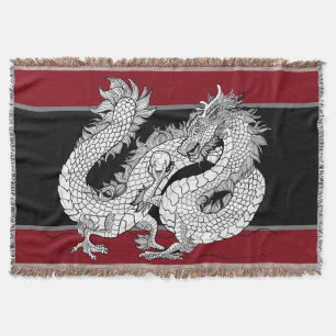 Dragon Pearl Throw Blanket