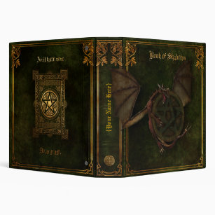 Dragon & Pentagram Book of Shadows Binder