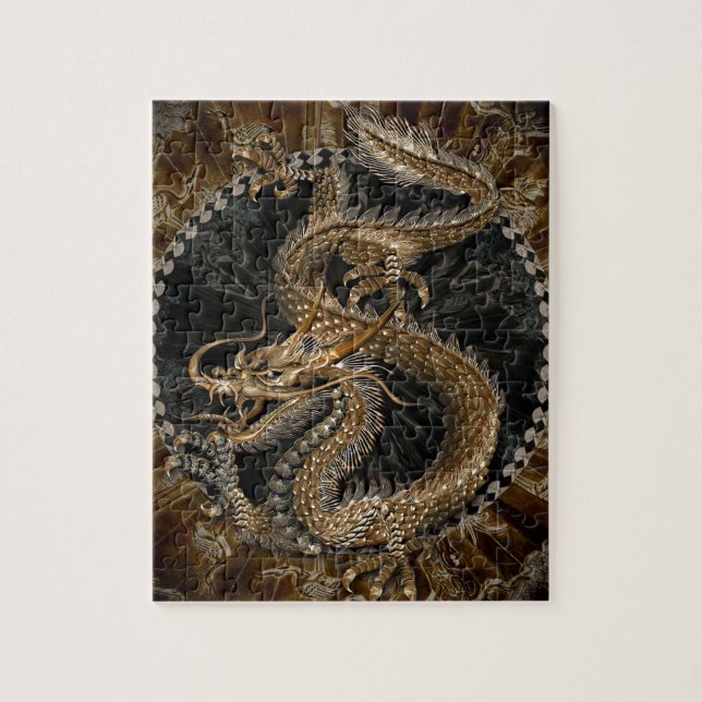 Dragon Pentagram Jigsaw Puzzle (Vertical)
