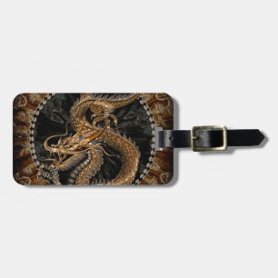 Dragon Pentagram Luggage Tag