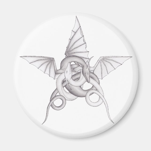 Dragon Pentagram Magnet (Front)