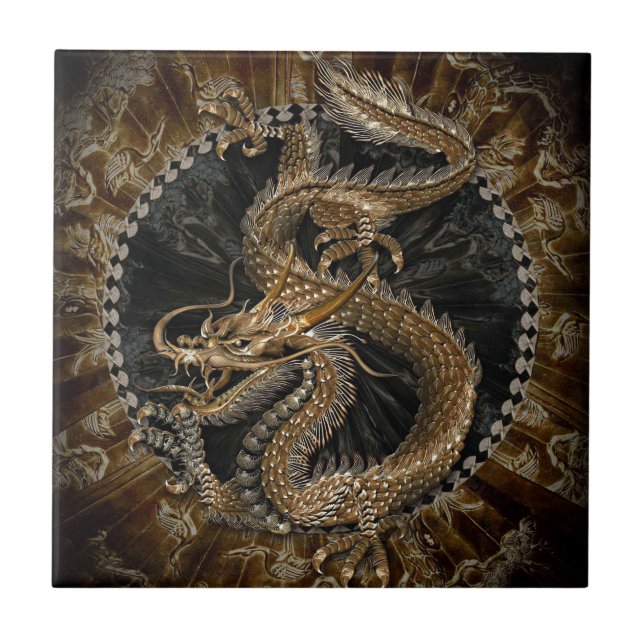Dragon Pentagram Tile (Front)