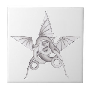 Dragon Pentagram Tile