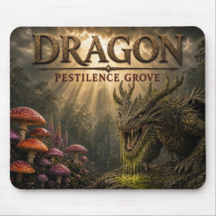 Dragon Pestilence Grove Dark Realism Mouse Pad
