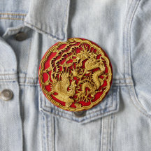 Dragon Phoenix Red Gold Chinese Wedding Favour