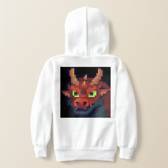 Dragon pixel art hoodie (Couchage Retour)