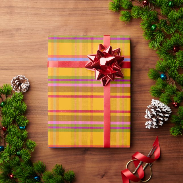 Dragon Plaid DV Wrapping Paper (Holiday Gift)