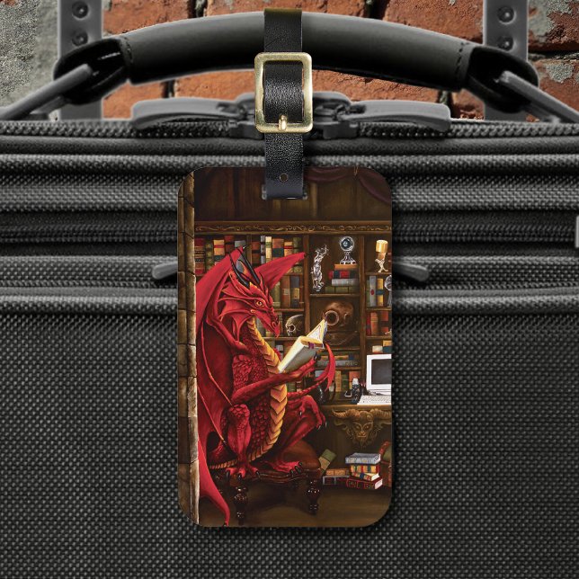 Dragon Podcast Library Luggage Tag (Creator Uploaded)